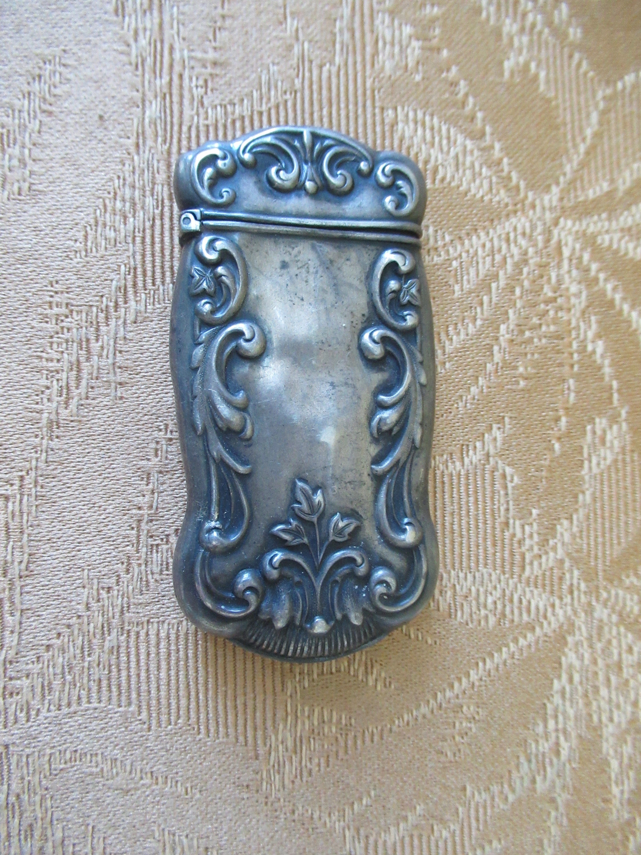 Antique 1890's Art Nouveau Sterling Silver Match Safe - Monogramed J ...
