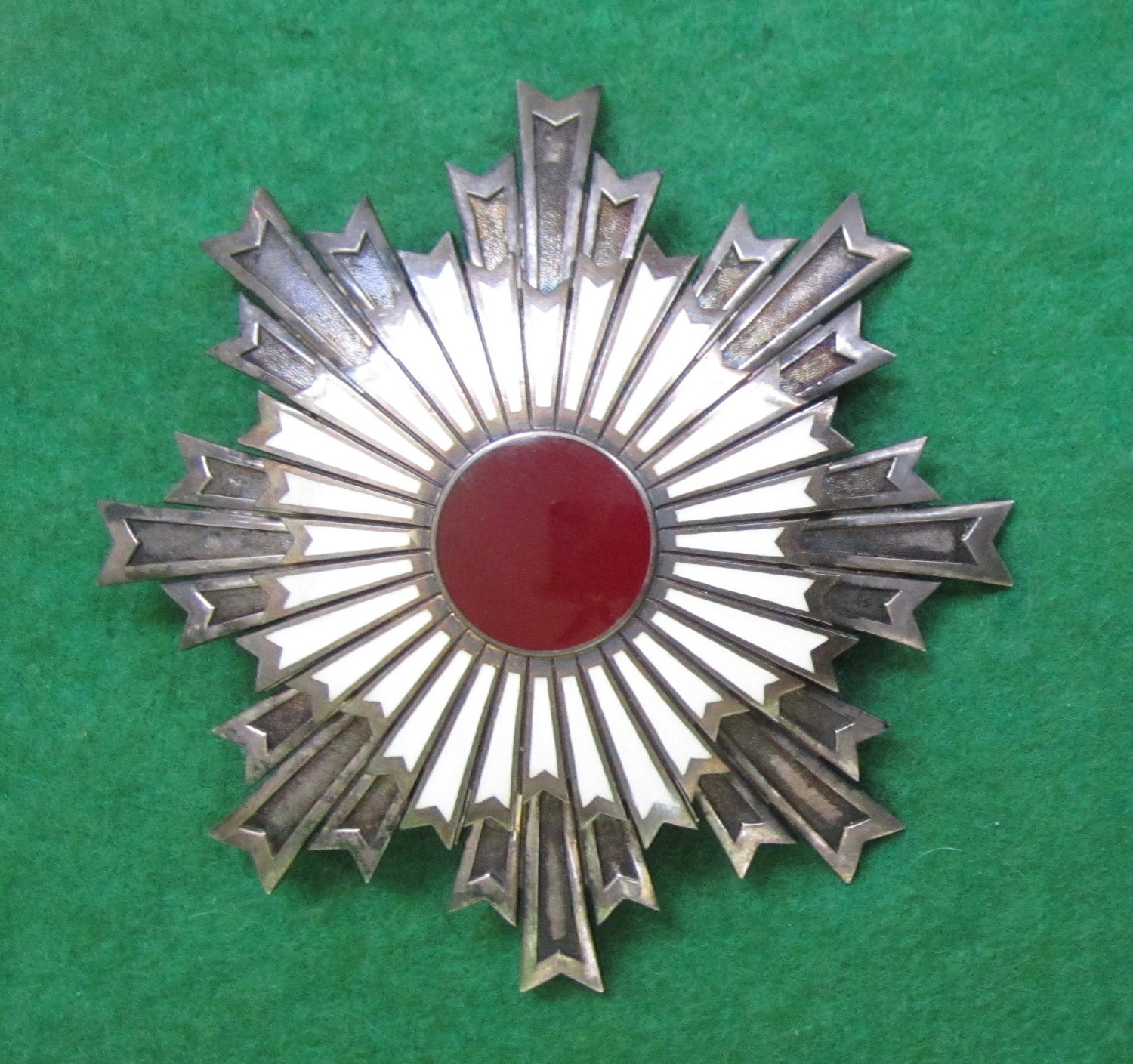Imperial Japanese Order of the Rising Sun 2nd Class Enameled Badge