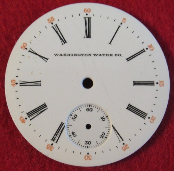 Original Pocket Watch Face Replacement Washington… - image 7