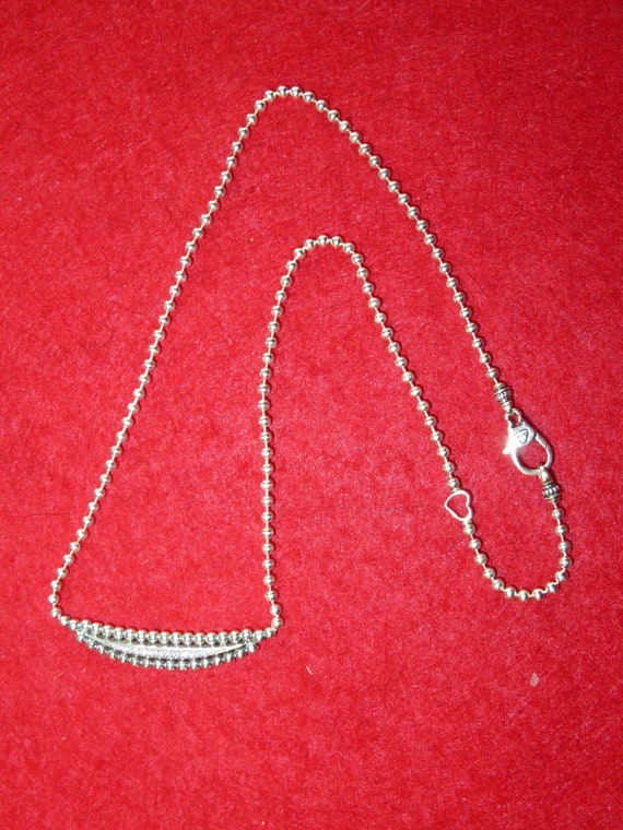 Original Lagos Sterling Silver Diamond Necklace