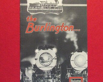 1933 Century Of Progress Chicago World's Fair Souvenir Brochure Burlington Route Railroad