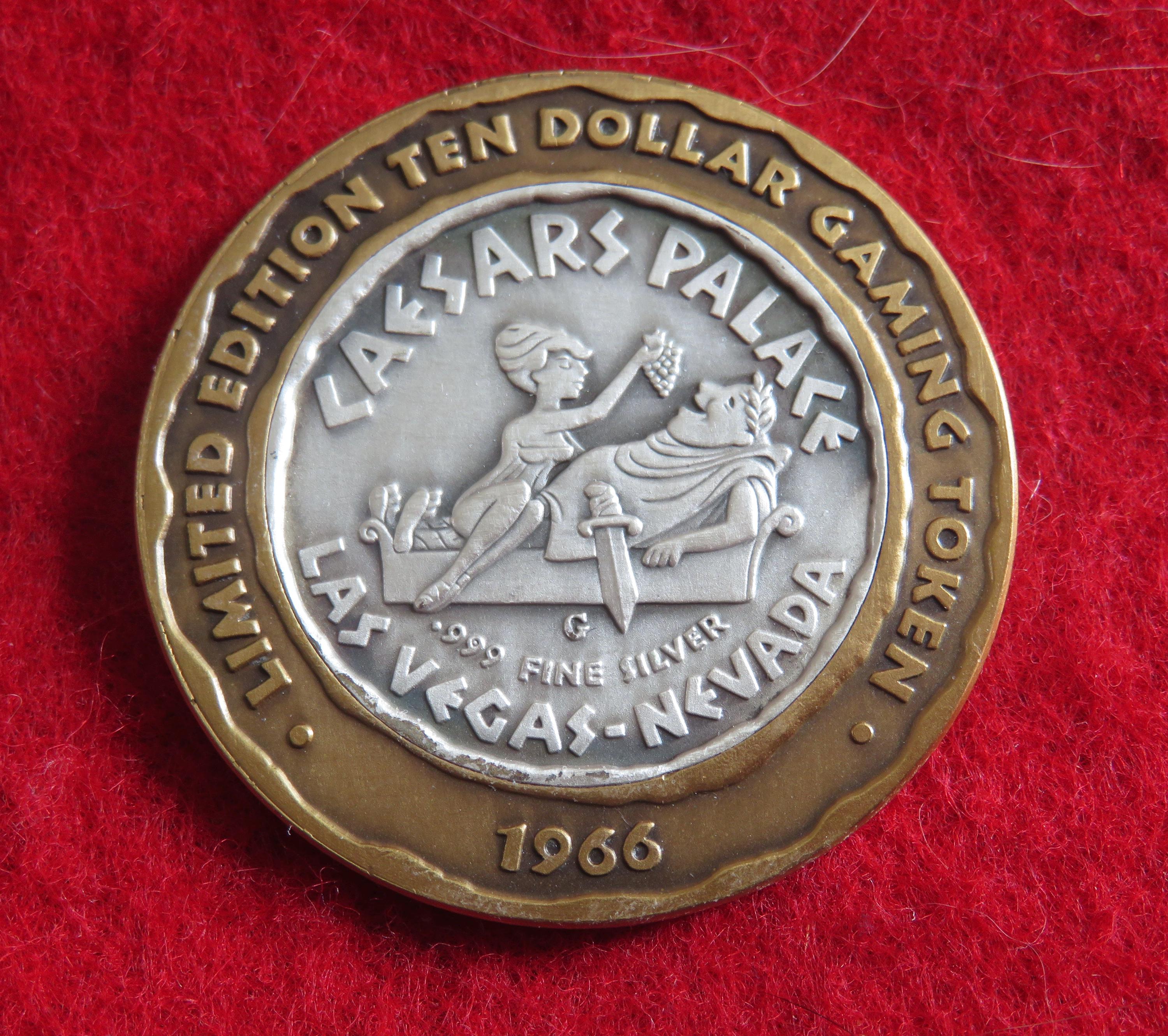 Vintage 1966 Caesar's Palace .999 Silver Gaming Token - Etsy