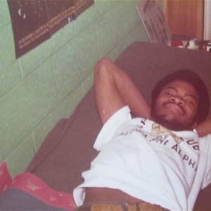 Chillin In The Dorm - 1970&#39;s Handsome African American Black Man Relaxing At College Snapshot Photo - Free Shipping