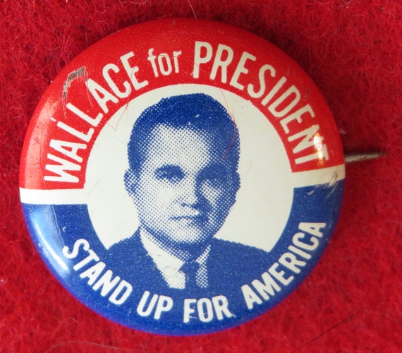 1964 George Wallace Presidential Campaign Pin Bac… - image 3