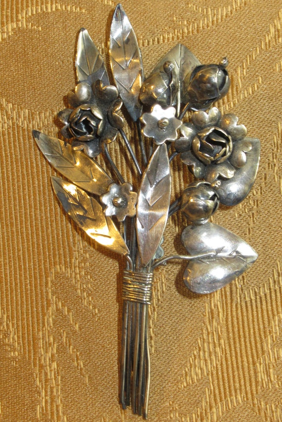 Vintage 1910's Arts & Crafts Era Handmade Flower … - image 5