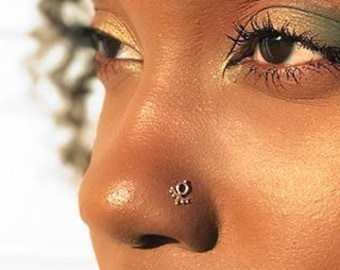 Nose Stud, Silver Nose Studs, Nose Screw, Nose Pin, Nose Stud 18g, Nose Stud 20g, Nose Stud Push, 18 Gauge Nose Stud, 20 Gauge Nose Stud