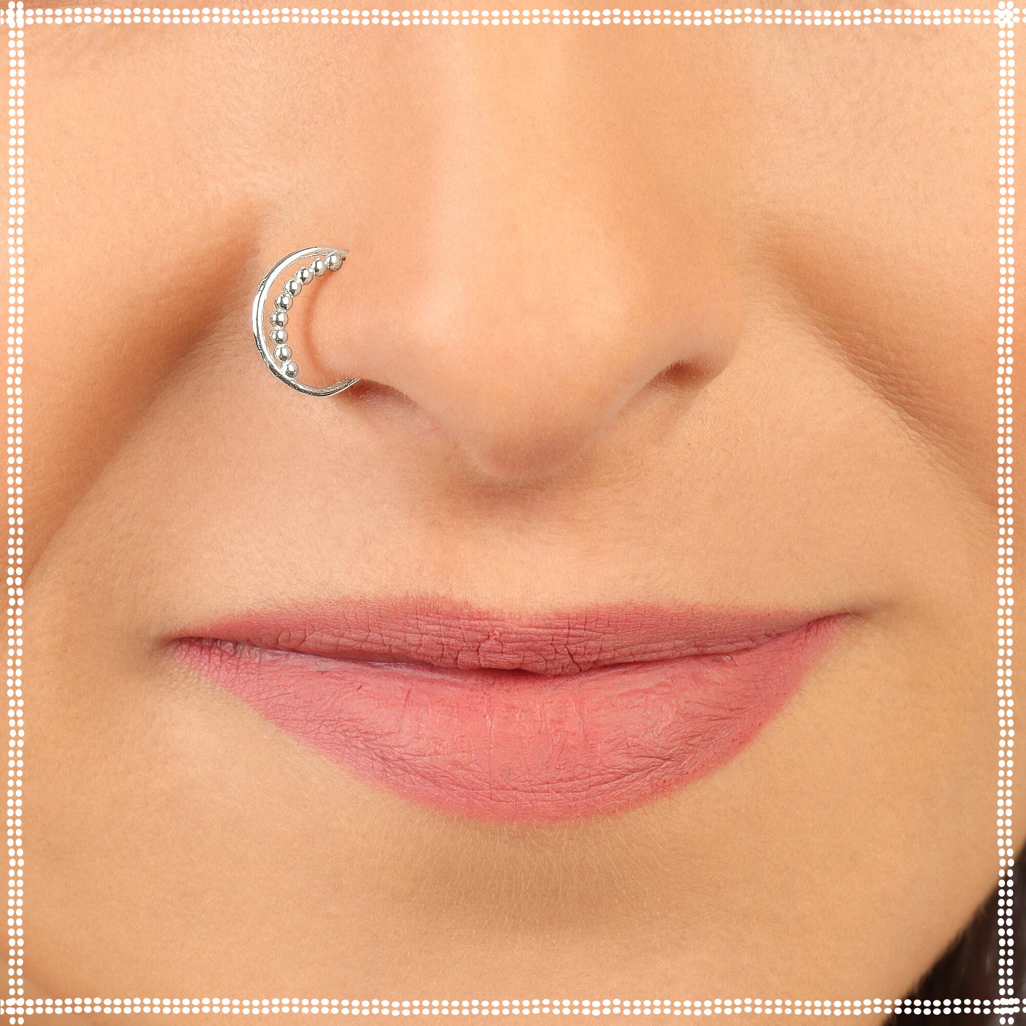 Nose Ring Hoop Nose Ring 20g 18 Gauge Nose Ring Silver Etsy