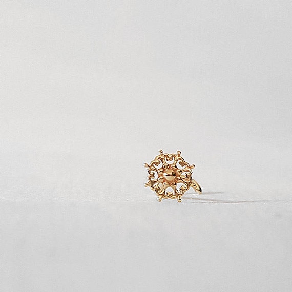 nose pin gold