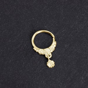 Beautiful Gold Nose Ring Piercing Nose Jewelry Solid Gold image 4