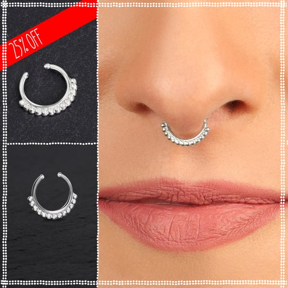 Fake septum piercing clearance magnetic