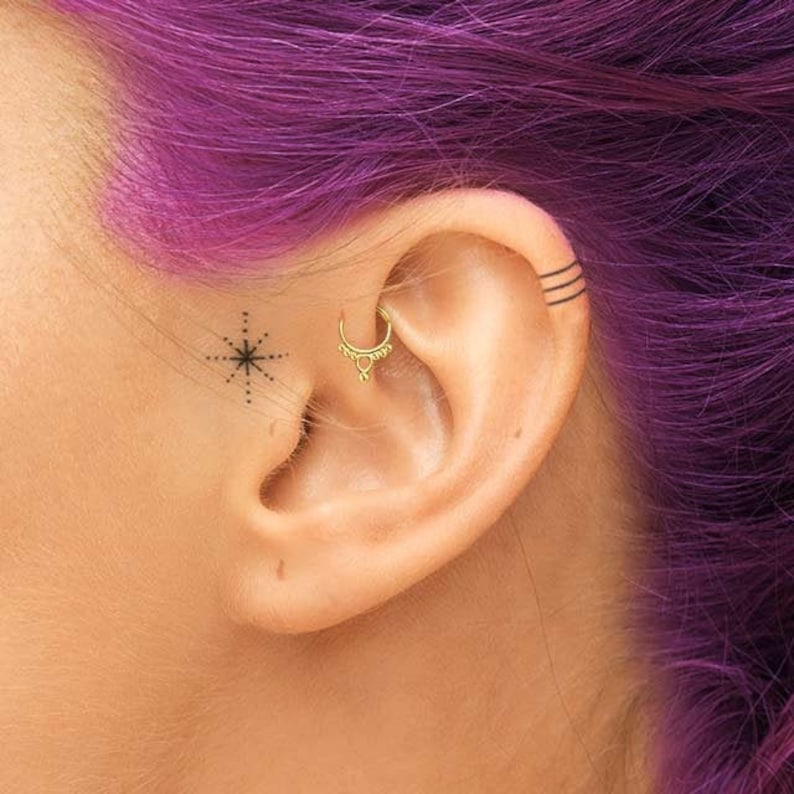 Solid 14k Gold Daith Jewelry Gold Daith Piercing Jewelry Etsy