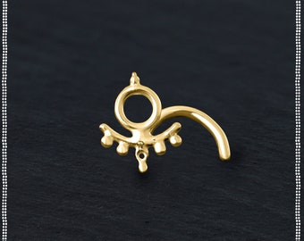 Gold Nose Pin | Solid Gold Nose Stud | Nose Screw | Nose Stud Gold | Nose Ring Studs | Indian Nose Studs | Small Nose Studs | Stud 18g