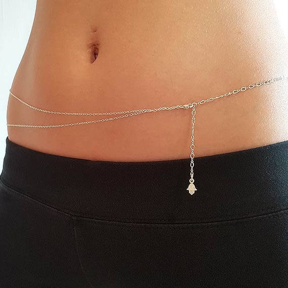 Super Sexy Double Silver Belly Chain, Sterling Silver Body Chain, Dainty Belly  Chain, Waist Chain, Body Jewelry, Boho, Beach, Hippie, Gypsy -  Canada