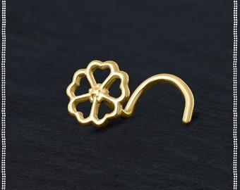 Solid Gold Nose Stud | 20 Gauge Nose Stud | Gold Nose Stud | Rose Gold Nose Stud | Gold Nose Pin | Nose Ring Gold | 1mm Nose Stud | Piercing