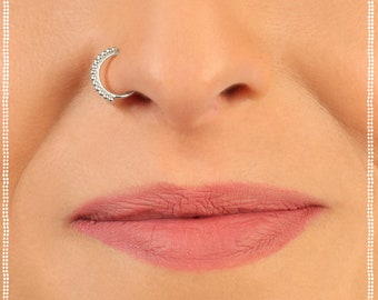 Fake Nose Ring | Fake Nose Hoop | Fake Nose Piercing | Fake Nose Ring Hoop | Fake Nose Cuff | Small Nose Ring | Silver Nose Ring