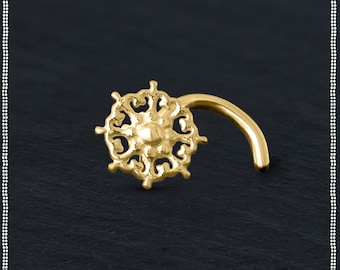 Solid Gold Nose Stud | 20 Gauge Nose Stud | 1mm Nose Stud | Gold Nose Stud | Rose Gold Nose Stud | Gold Nose Pin | Nose Ring Gold | Piercing