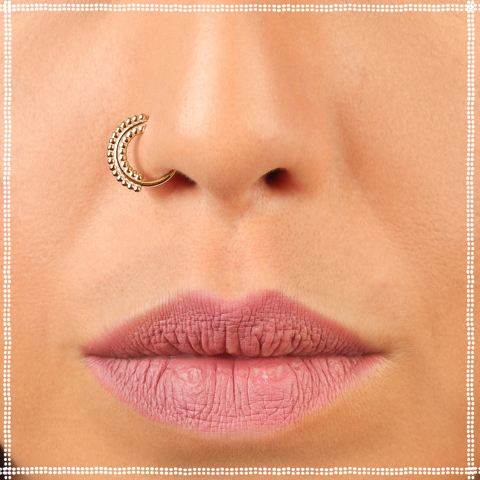 Gold Nose Hoop Gold Nose Ring Indian Nose Ring Hoop Nose Etsy