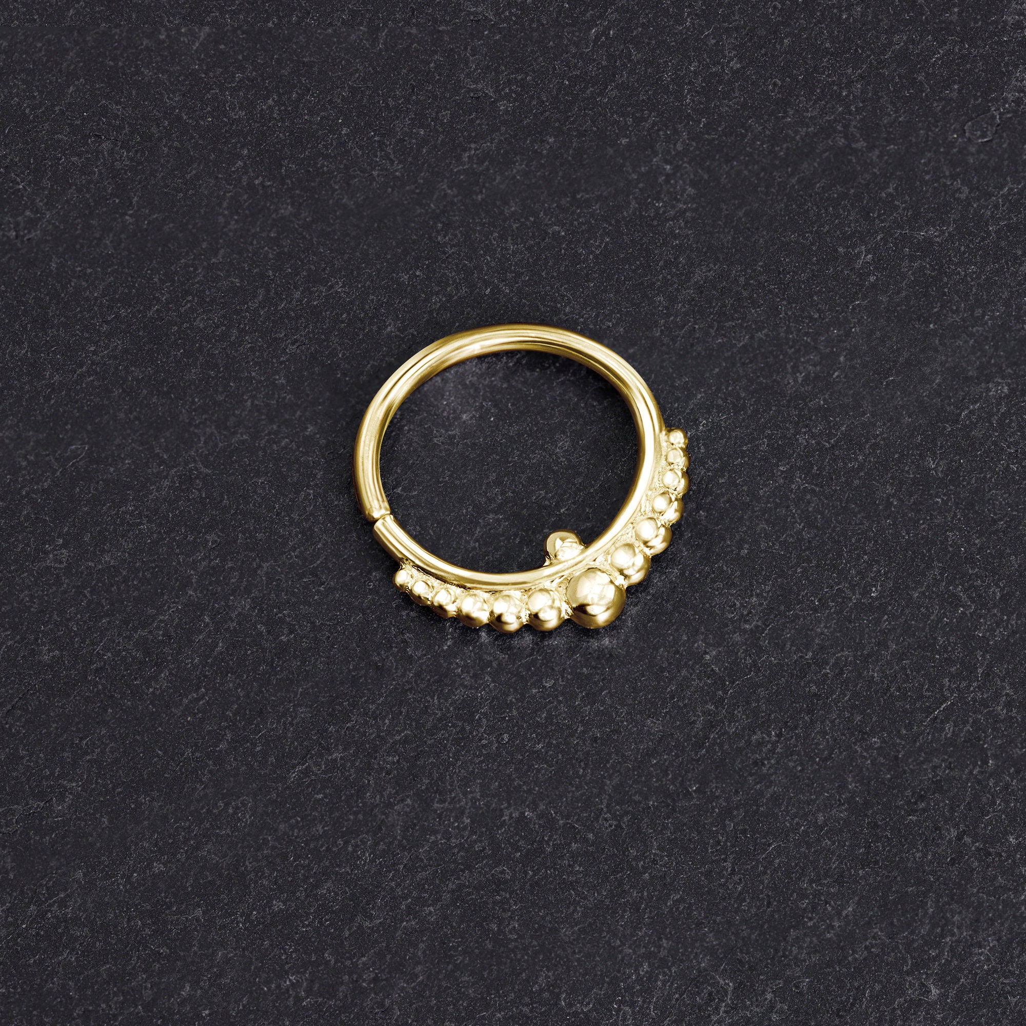 Gold Nose Hoop Solid Gold Nose Ring Rose Gold Nose Hoop Etsy