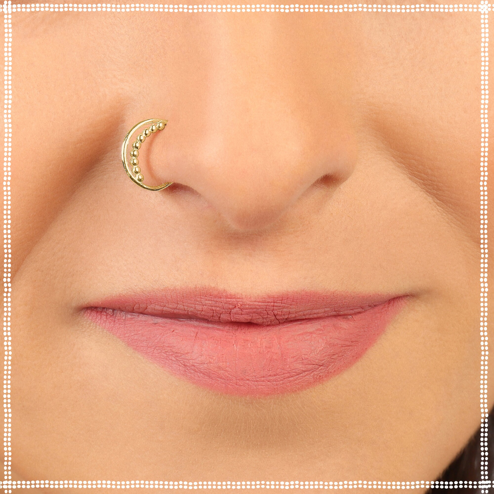 Nose Ring Gold Nose Ring Hoop Gold Dainty Nose Ring Nose Etsy