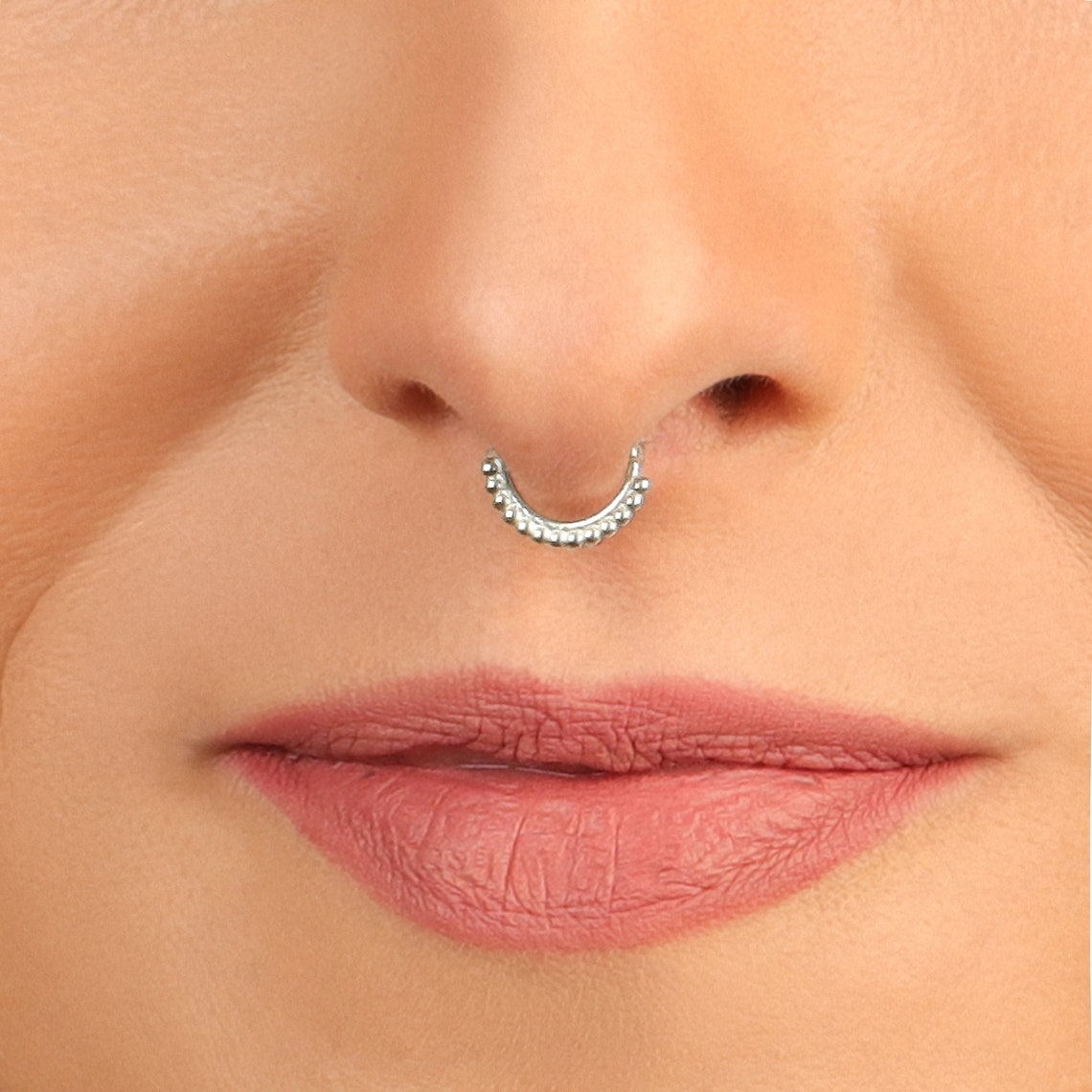 Fake Septum Ring Faux Septum Fake Nose Ring Tribal Etsy
