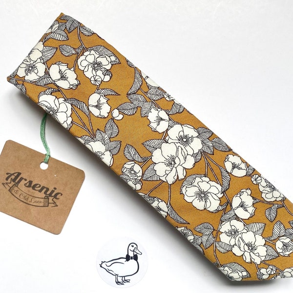 mens mustard tie