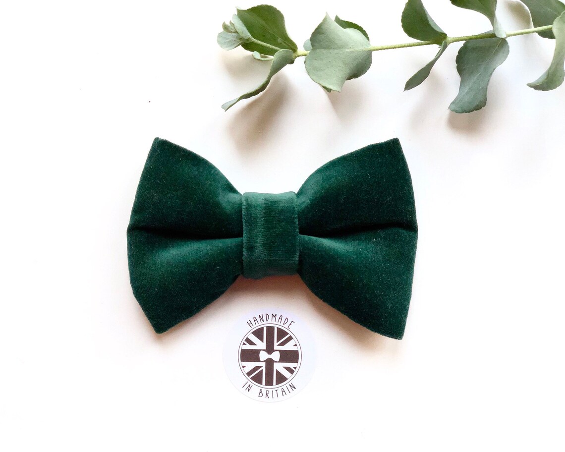 Men's Velvet Bow Ties Chrimson Red Dark Green Gold Etsy UK