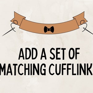 Add a Set of Matching Cufflinks to Your Order image 1