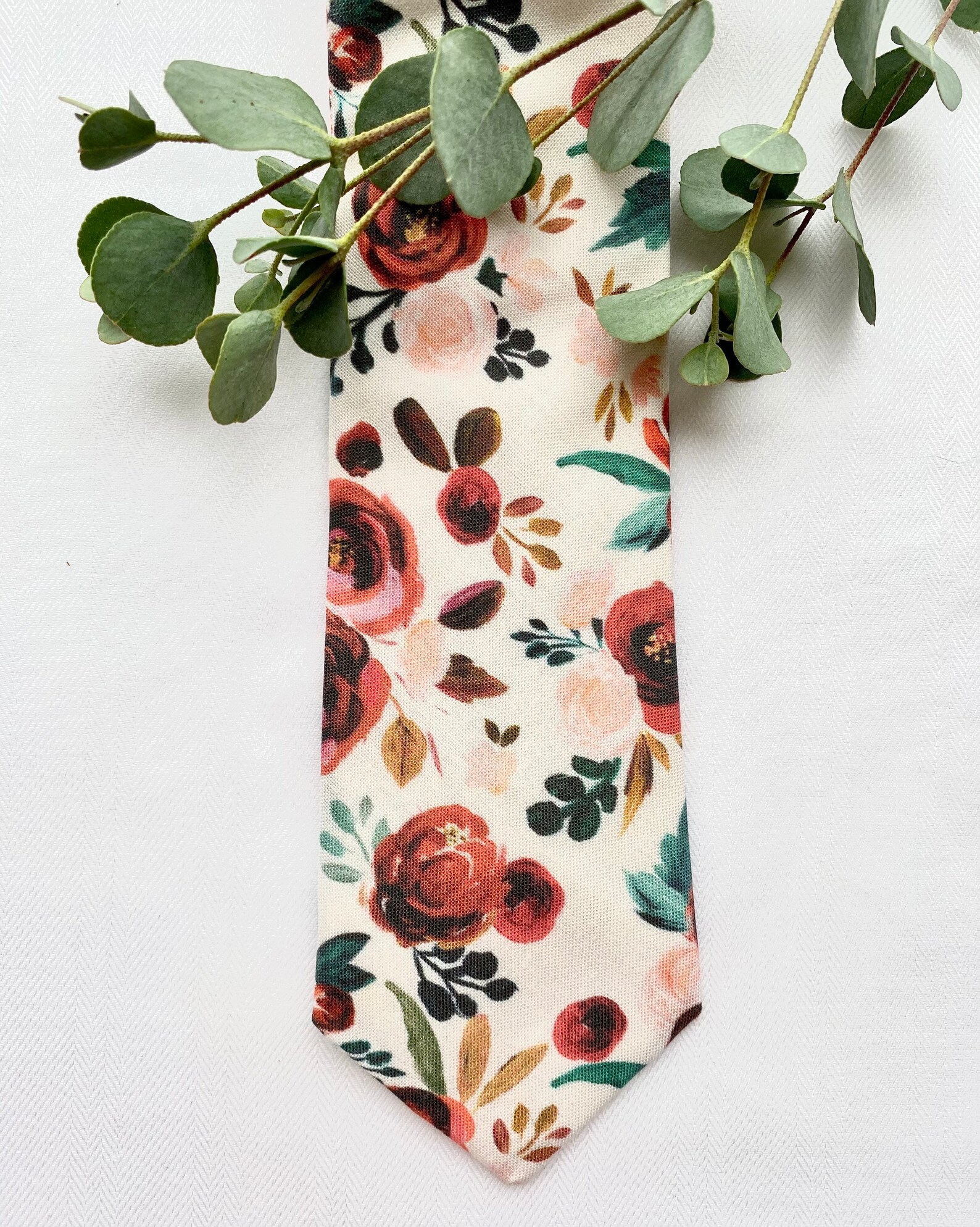 mens terracotta tie