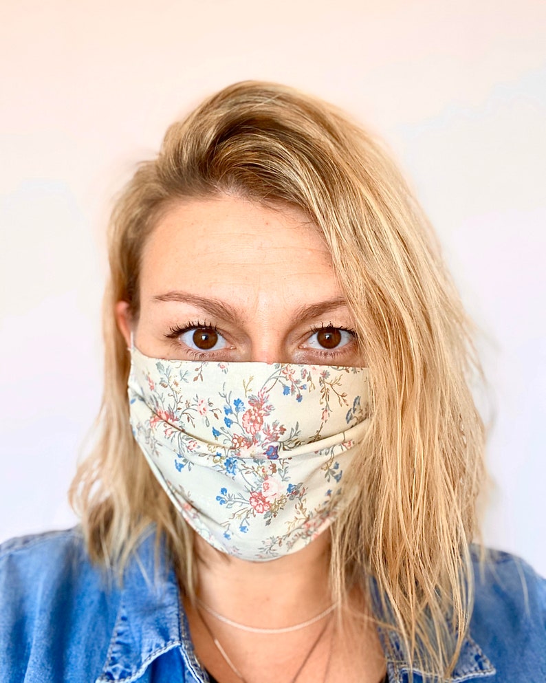 Washable Reusable Triple Layer Face Mask 100 cotton now Etsy