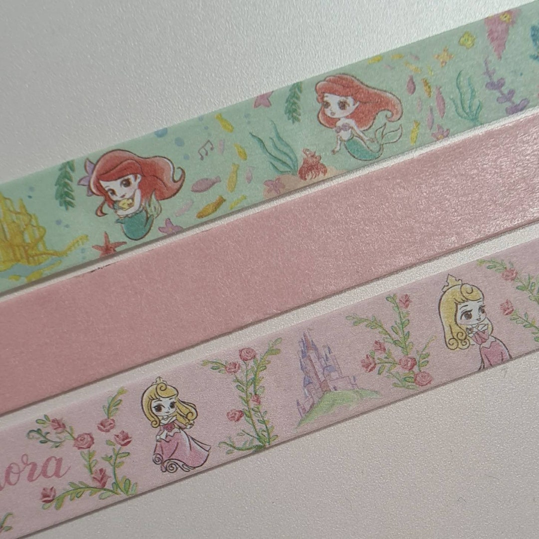 Washi Tape Sample Card Disney Princess Etsy