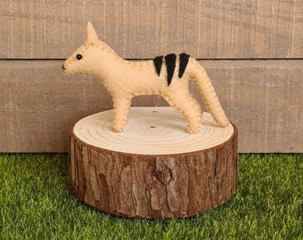 100% Wool Felt Tasmanian Tiger