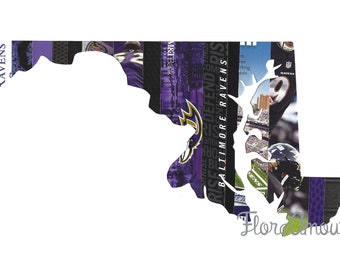 Baltimore Ravens Maryland Fan Art 8x10
