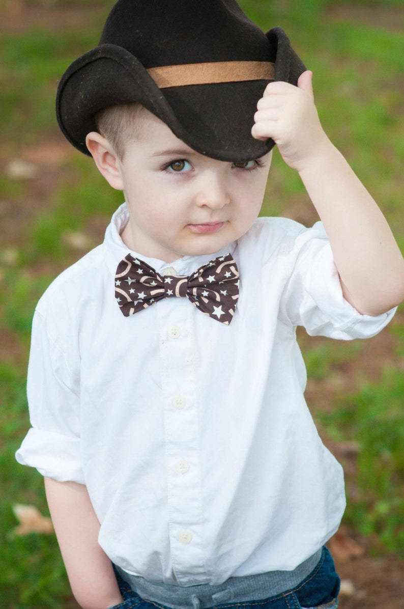 Cowboy Bow Tie Western Bow Tie Horseshoe Bow Tie Rodeo Etsy