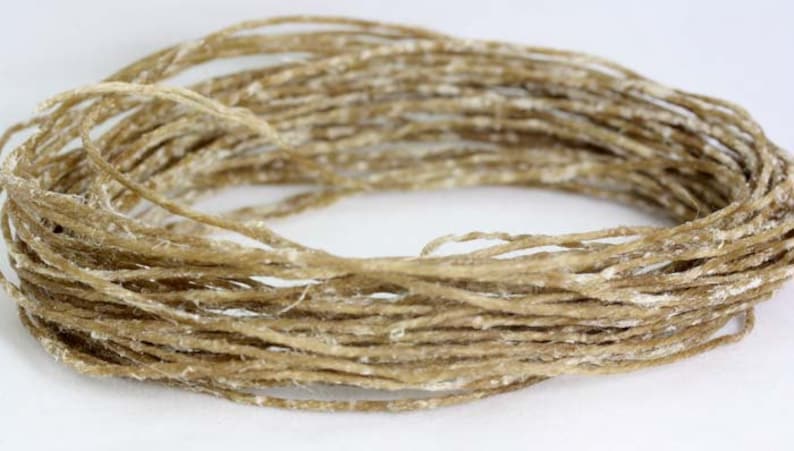 Organic Bees Waxed HEMP WICK,TWINE / Holds Flame like candle / Strong and Flexible for many craft use zdjęcie 5