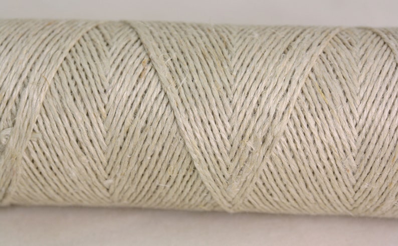 Hemp yarn fine twine 0.3mm 100% Natural organic image 2