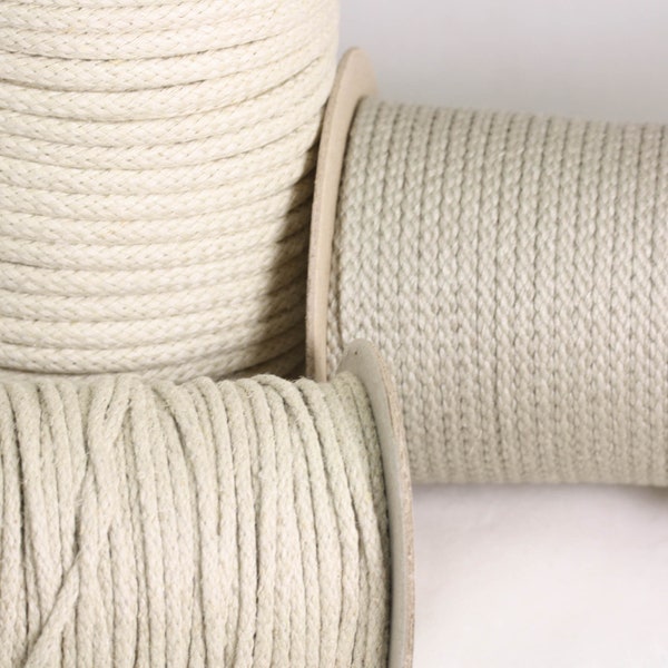 Braided Hemp Cord / Platted  hemp rope - Smooth Strong and flexible