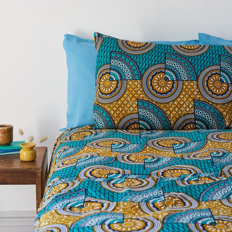 African Print Duvet Set Duvet Cover Ankara Bedding Etsy