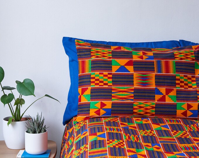 African Print Duvet Set Duvet Cover Ankara Bedding Etsy
