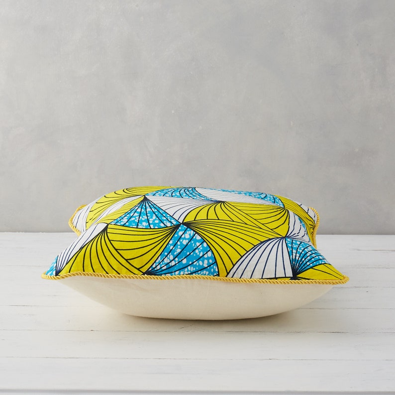 African Print Pillow African Fabric Cushion Living Room Etsy