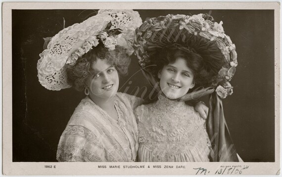 Marie Studholme & Zena Dare Edwardian Actress Singer | Etsy