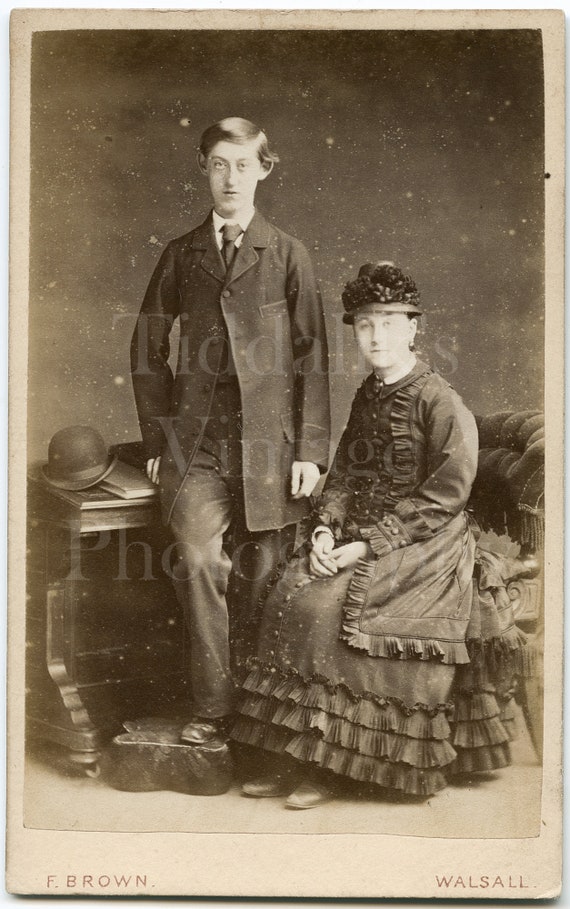 英国アンティーク ミニチュアポートレート 肖像画 ペア