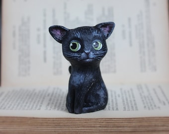 Little black cat, KriSoft, unique piece made entirely by hand