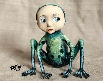 Anaé Metamorphosed Frog, unique piece by KriSoft