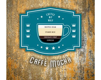 Coffee Poster by Im Different Press - Caffe Mocha