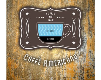 Coffee Poster by Im Different Press - Americano