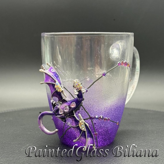 Purple dragon coffee mug