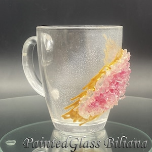 Rosa Geode Kaffeebecher Geode Kaffeeglas