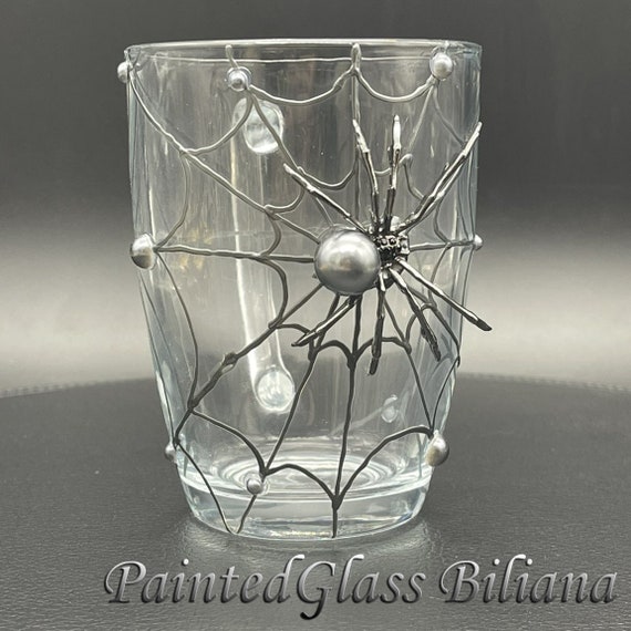 Silver spider coffee mug