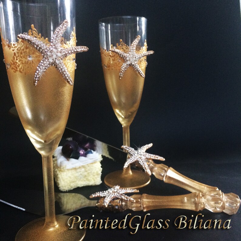 CHAMPAGNE STARFISH SET