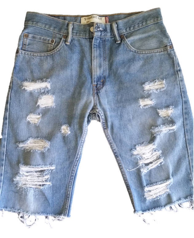 womens levi ripped shorts